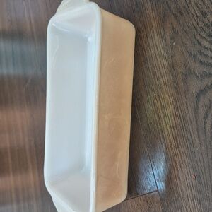 Fire King peach luster 1 quart casserole loaf dish